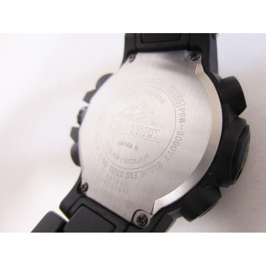 美品 送料無料 CASIO カシオ PROTREK プロトレック トリプルセンサー タフソーラー 電波 腕時計 メンズウォッチ PRW-6000YT-1BJF｜yamamoto7887｜08