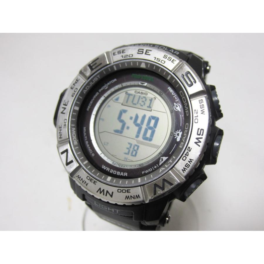 送料無料 Casio カシオ Protrek プロトレック 電波ソーラー メンズ 腕時計 デジタル Multiband6 Prw 3500 1jf 中古 25 00 ブランドショップ山本 通販 Yahoo ショッピング