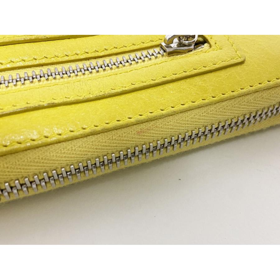 BALENCIAGA（バレンシアガ） 送料無料 ラウンドファスナー財布 黄色