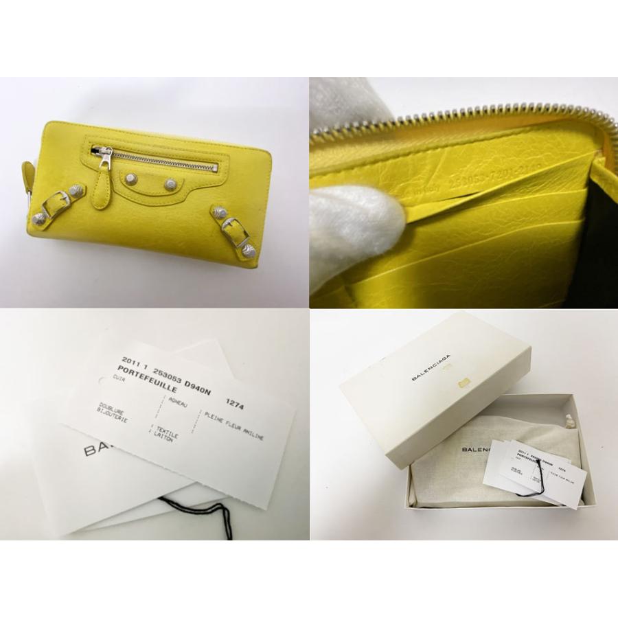 BALENCIAGA（バレンシアガ） 送料無料 ラウンドファスナー財布 黄色