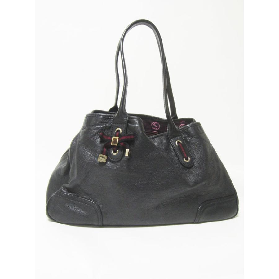 GUCCI ブラック リボン付きバッグ