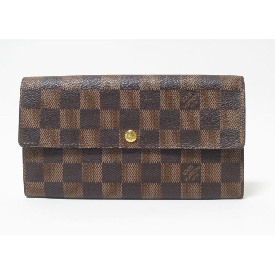 送料無料 LOUIS VUITTON ルイヴィトン ダミエ ポルトフォイユサラ 旧型 