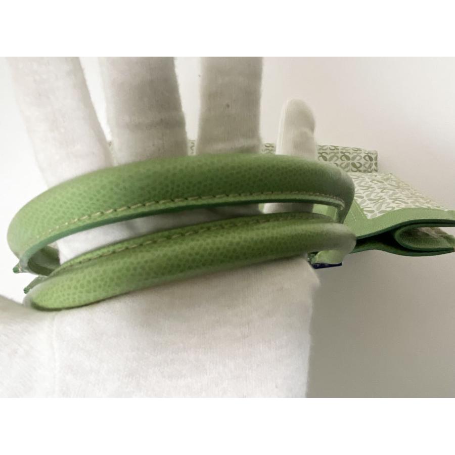 LOEWE（ロエベ） 送料無料 トートバッグ キャンバス グリーン レザー