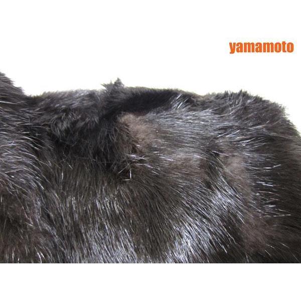 送料無料 YAMAOKA 山岡 毛皮 コート ミンク ブラック 美品 : ブランド 