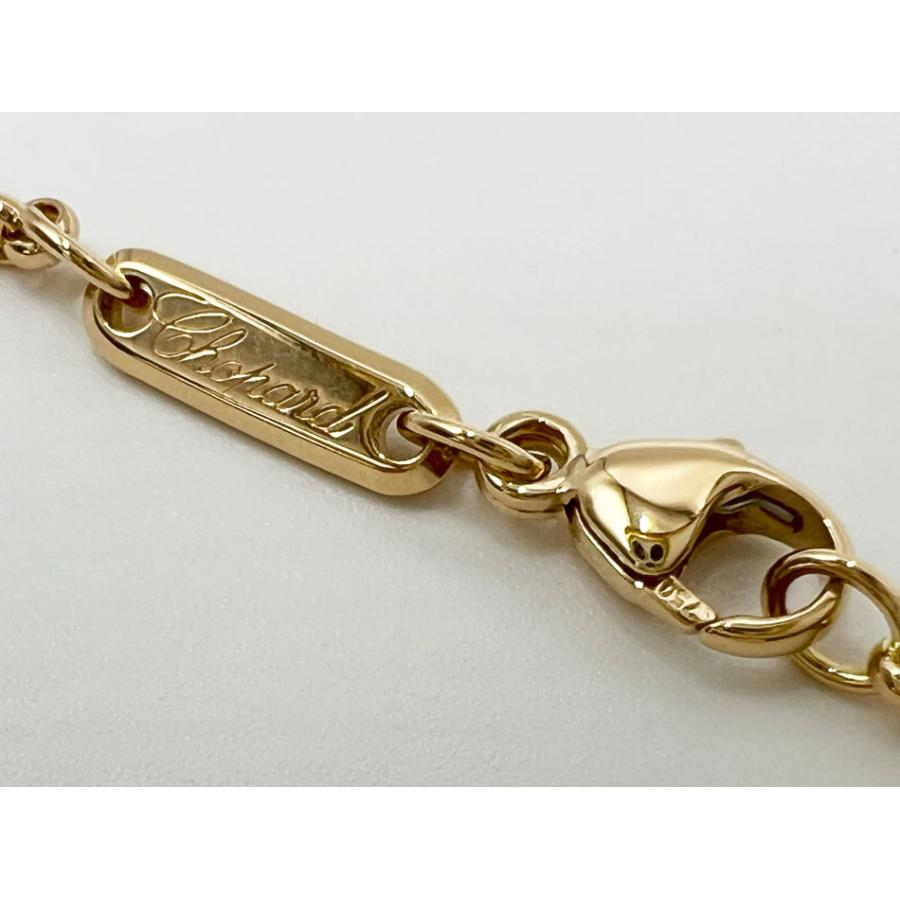 ハッピーダイヤモンド chopard ショパール ネックレス スクエア 750 YG