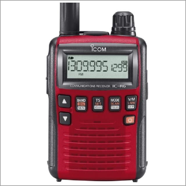 IC-R6メタリックレッド アイコム(ICOM) イヤホンセット : 山本無線 CQ