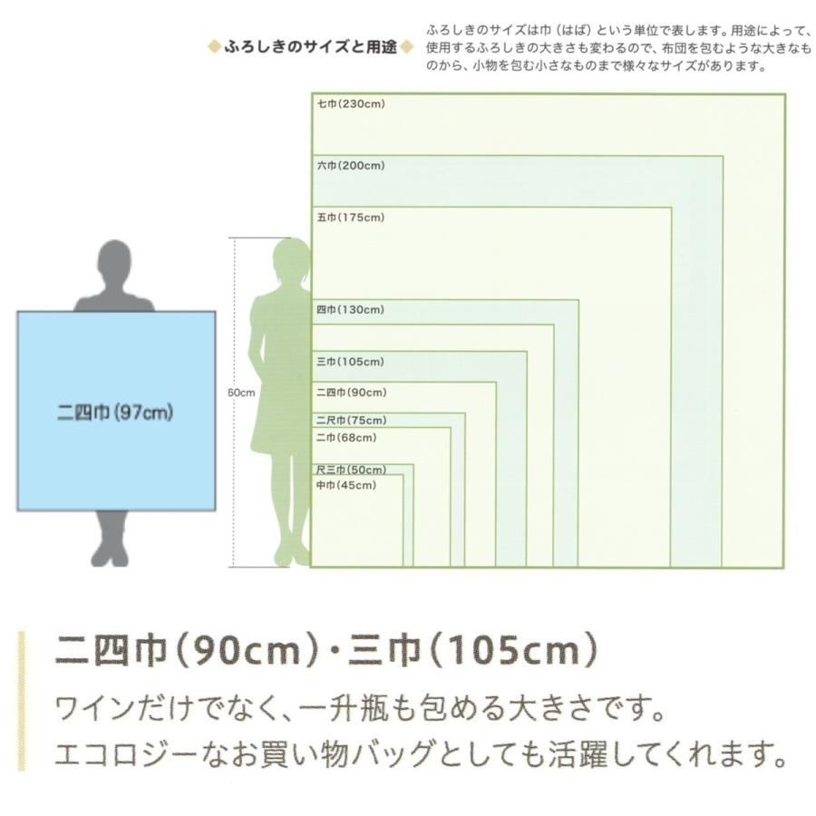 正絹ちりめん無地ふろしき　二四巾「紫」約90cm（ワイン包み、一升瓶に）　y31-011201_6