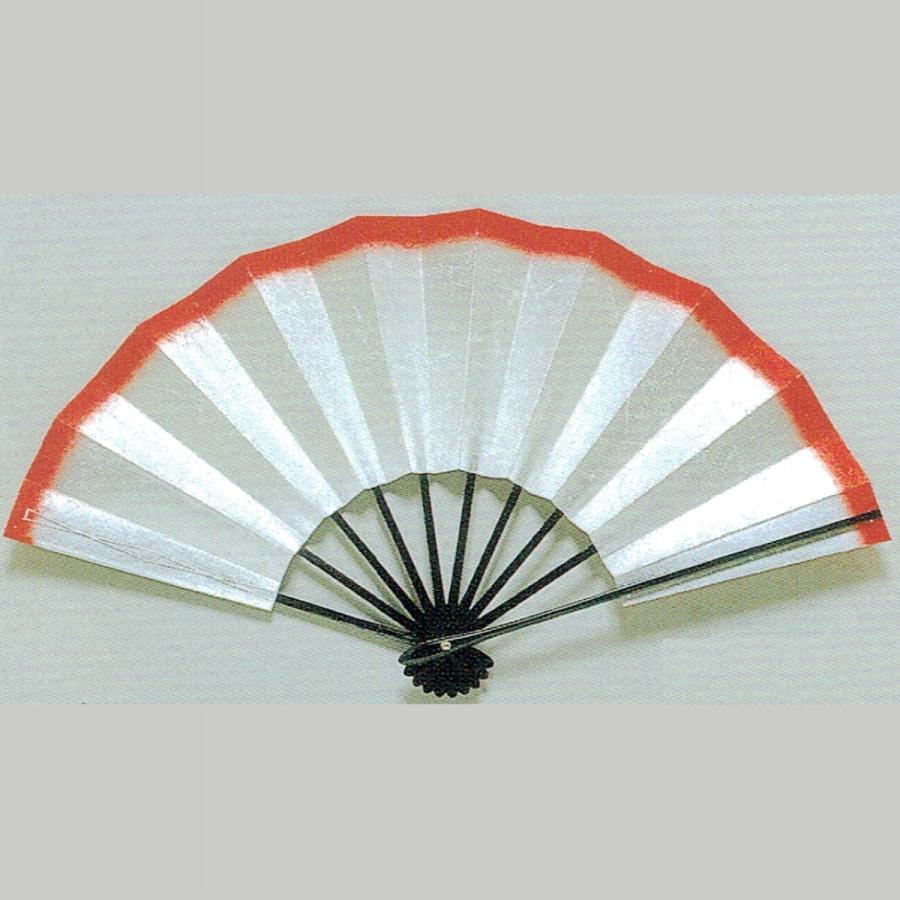 扇面 舞扇「銀もみ天紅」合い口 歳155-3603