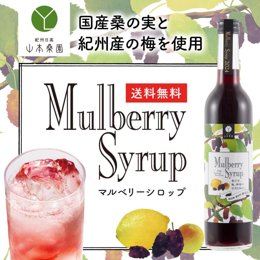 公式】マルベリーシロップ 500ml 桑の実 国産 フルーツシロップ : 山本