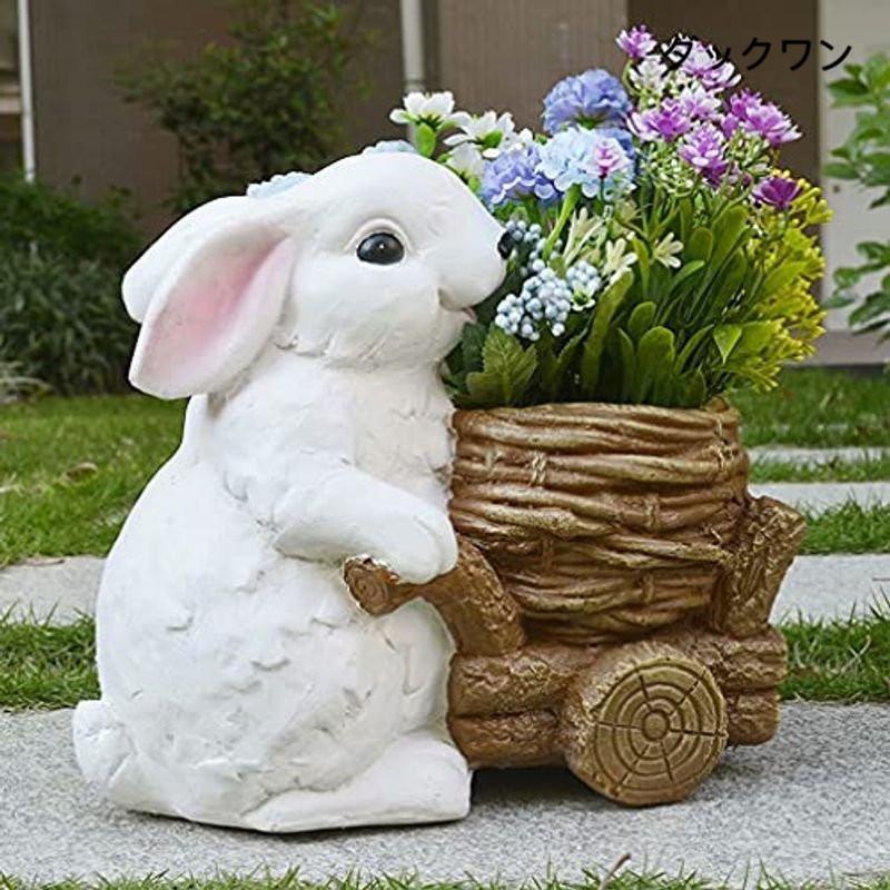 植木鉢 可愛い プランター ウサギ 鉢植え 屋外 庭先 盆栽 インテリア フラワーポット 盆栽 ガーデニング 飾り ウサギ 可愛い 動物 Diy ラビッ ダックワン おしゃれ Pf7d3 売れ筋割引品