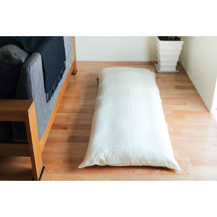 長座布団＋カバー 180×65 選べる4カラー 日本製 中綿 オーガニック