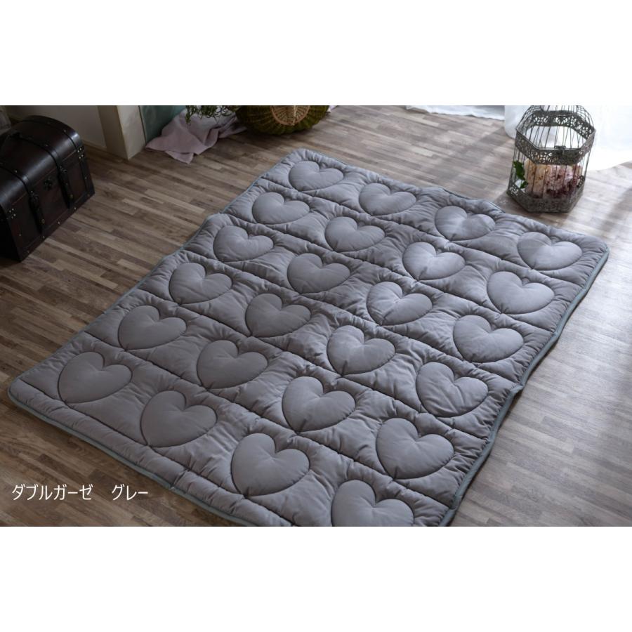 洗える ベビーマット プレイマット 120×150 ハート 日本製 折りたたみ