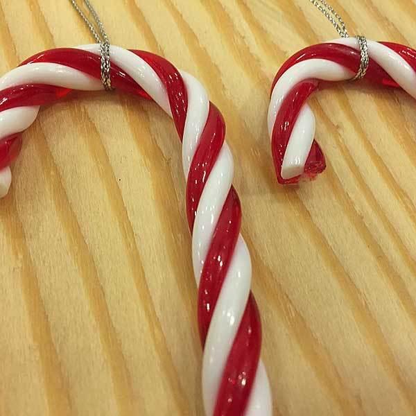 クリスマスオーナメント キャンディースティック3本 装飾