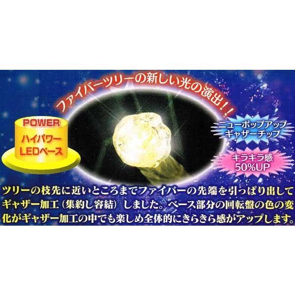 ９０ｃｍファンタジーレインボーカラーLEDクリスタルスターボールホワイトファイバーツリー_3