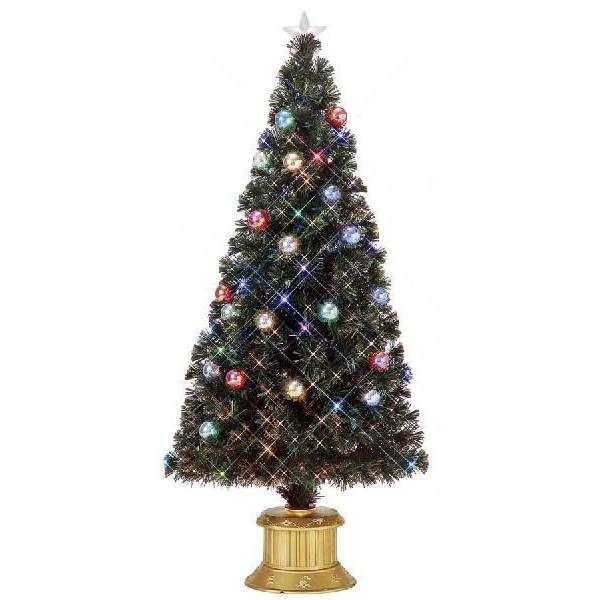 １５０ｃｍファンタジーレインボーLEDグリーンギャザーチップファイバーツリー クリスマス　クリスマスツリー　イベント　LEDライトツリー　電飾　装飾