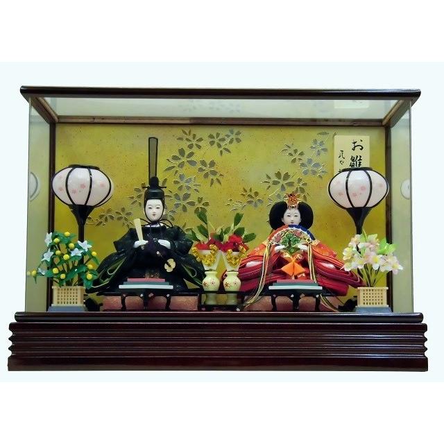 雛人形　瓦や裕庵　監修 小三五親王：濃緑・小桜 アクリルケース入り　海外土産　雛人形　ひな人形　初節句　ひな祭り　お祝い　雛祭り　パーティー　プレゼント