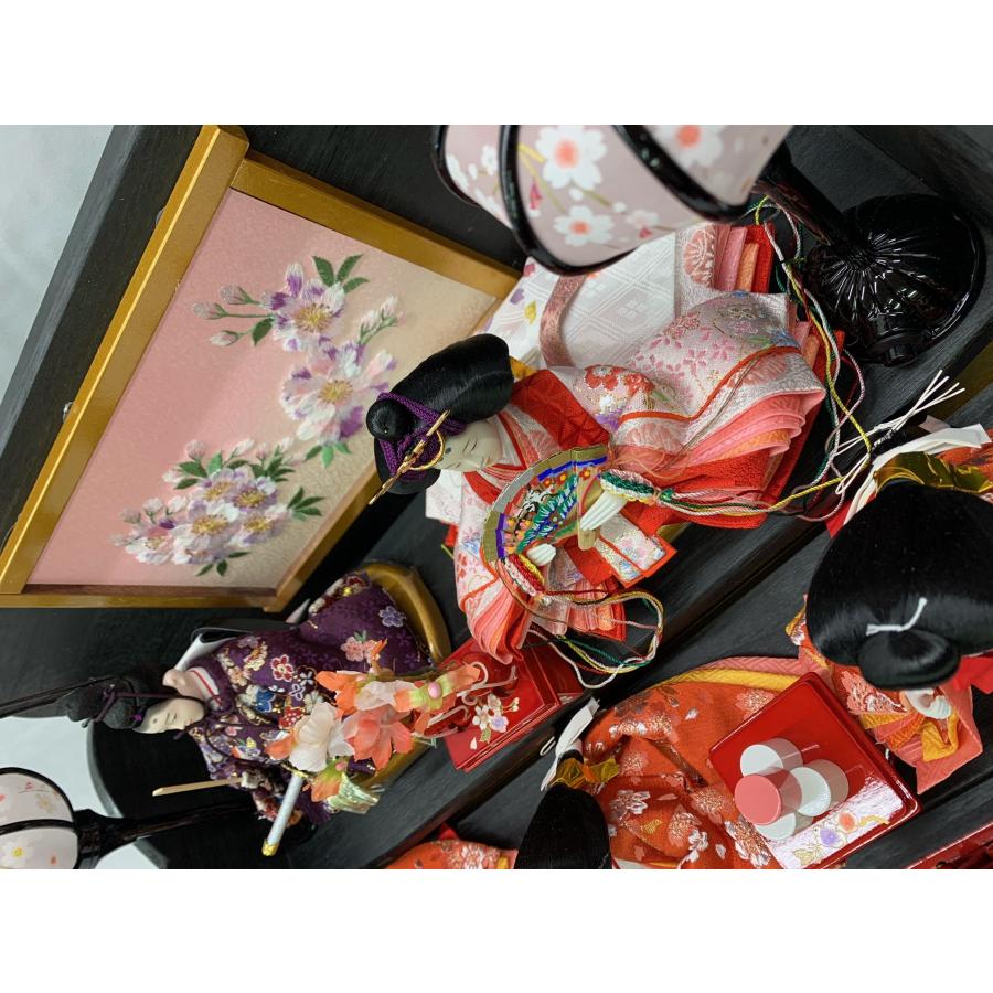 雛人形 桐台 三段飾り 豆親王 五人飾り ひな人形 初節句 プレゼント 三人官女 雛人形 桐台 三段飾り 豆親王 五人飾り ひな人形 ひな祭り 雛