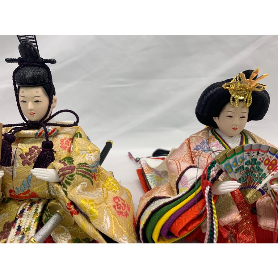 雛人形 京15番 親王 TN39 極上正絹 34x2 2段 桜 飾台 屏風 雪洞 雛人形 京15番 親王 TN39 極上正絹 34x2 2段 桜 飾台 屏風 雪洞