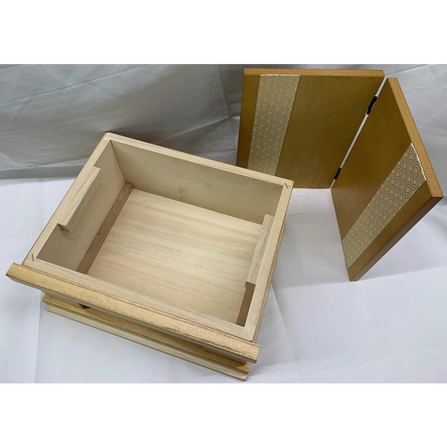 10362 収納台 差し込式 四角枠 収納彫金風屏風 セット 飾り台