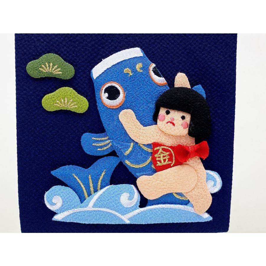 名前旗(特中) 鯉金太郎 押し絵 金糸刺繍 (福久良刺繍・ふっくら 名前旗(特中) 鯉金太郎 押し絵 金糸刺繍 (福久良刺繍・ふっくら