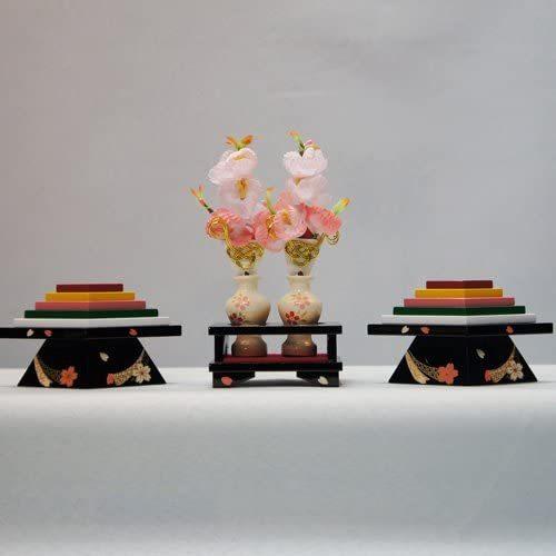 雛道具　古い雛道具　ひなまつり　ひな祭り　三月 木製桜衣菱三宝セット25号【木製】【雛人形】【雛道具】【小道具
