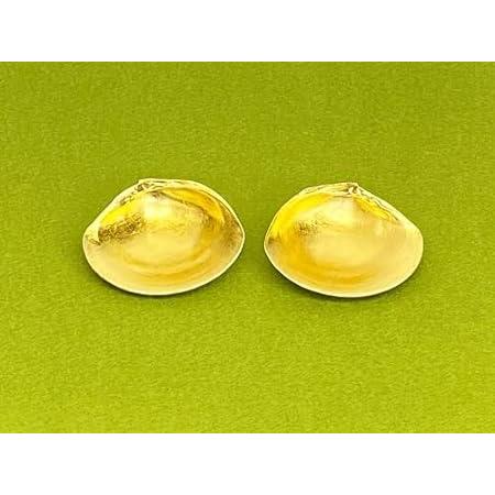 蛤香合 純金箔 つまみ細工 紅白盛花 小 蛤香合 自然蛤 小道具