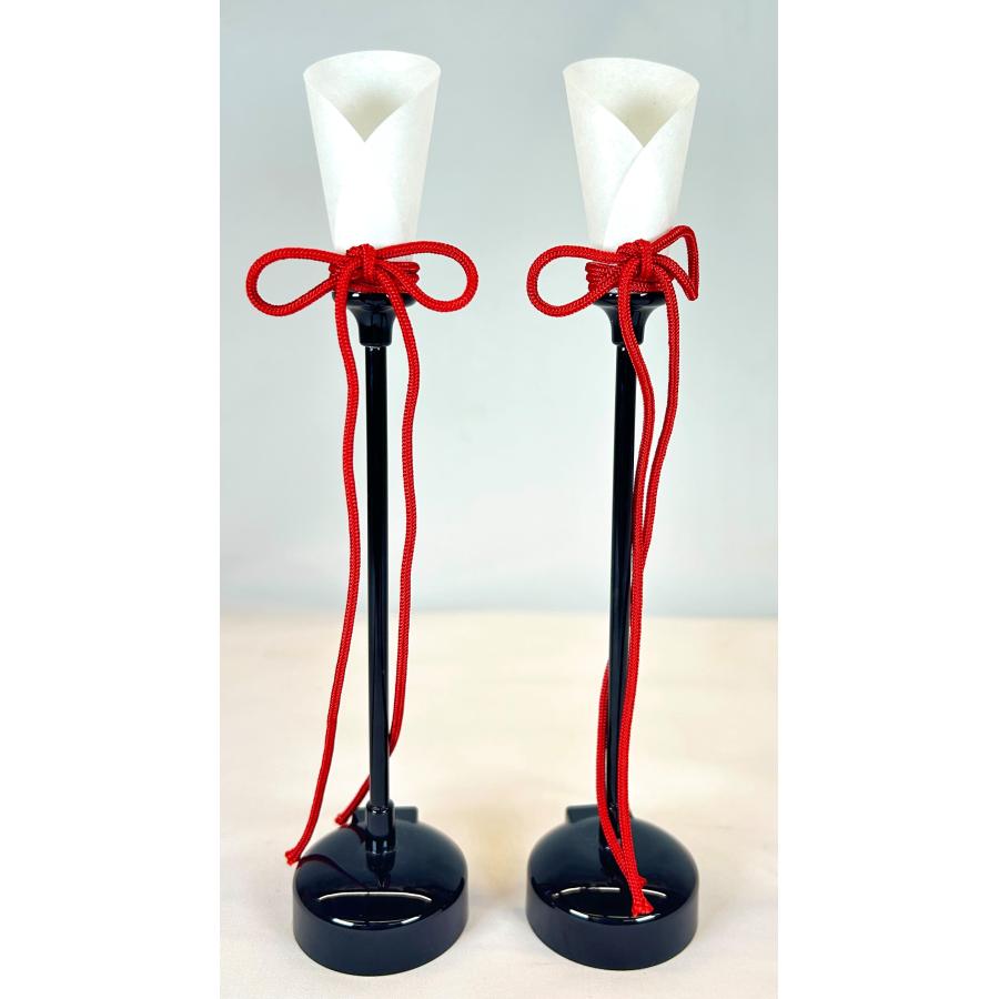 雛人形 雛道具 燭台 15号 ミニ油灯 赤紐 ひな道具 雪洞 雛飾り