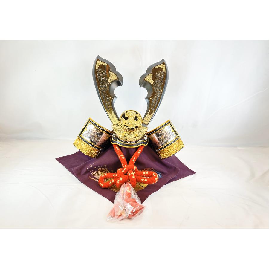 10362 透かし模様付深彫鍬形兜のみ 五月人形 兜飾り 端午の節句 初節句