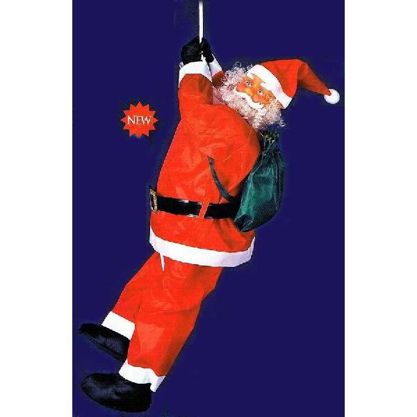 120cmノーマルクライミングサンタ　サンタクロース　人形　ドール　ぬいぐるみ　激安　デコレーション　イベント　パーティー　クリスマス　装飾