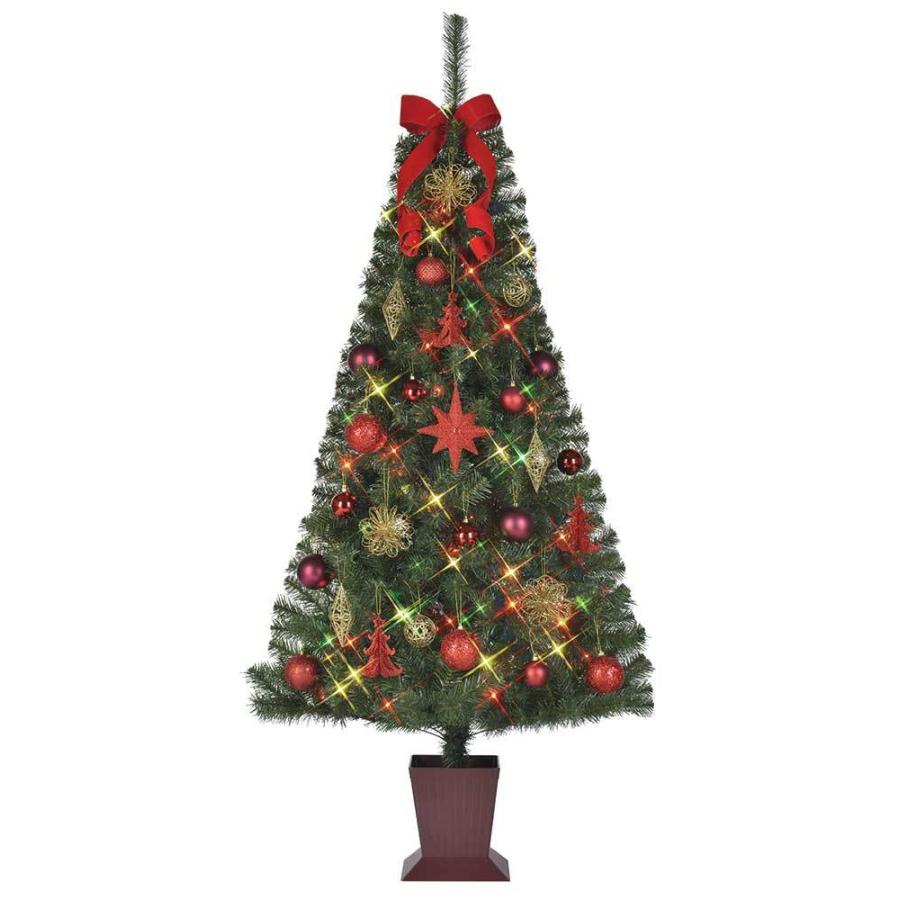 ヨーロッパ樅 ピアジュポット付仕掛ける天然木 180珊 DIY、工具-クリスマスライト