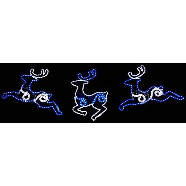 なお LEDチューブライト3連トナカイDX WG-2304 イルミネーション・電