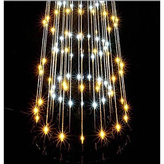 LEDダブルコーンツリー 225cm ゴールドホワイトWG1320GW イベント・装飾 電飾・イルミネーション デコレーション パーティー タワーツリー 塔 大きいの画像