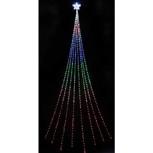 ＬＥＤナイアガラライト８ｍ レインボー WG-23413RA イルミネーション　電飾　LEDライト　デコレーション　装飾　クリスマス　店舗装飾　イベント　パーティー