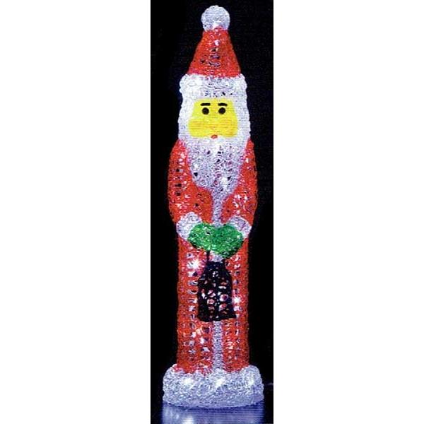 LEDクリスタル スリムサンタ　サンタクロース　イルミネーション　電飾　クリスマス　装飾　デコレーション　イベント　パーティー　ディスプレイ　サンタさん