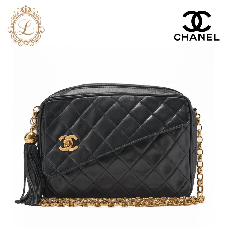CHANEL シャネル ショルダーバッグ マトラッセ ココマーク フリンジ 