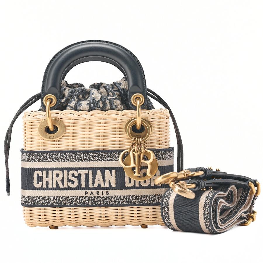 Dior ディオール トロッター Dチャーム 2WAYミニハンドバッグ