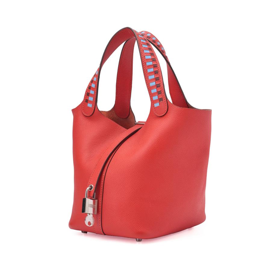 HERMES エルメス ピコタンロックPM ハンドバッグ エプソン ローズ 