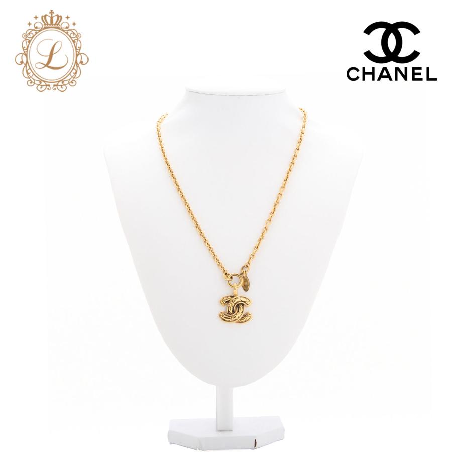 CHANEL シャネル ココマーク マトラッセ ネックレス GP ゴールド ミニ 