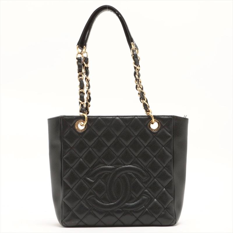 CHANEL / シャネル マトラッセ ココマーク PST ダブルチェーントートバッグ キャビアスキン 黒(ゴールド金具) :4jbynvqp5bzgaejx:山本屋 - 通販 - Yahoo!ショッピング