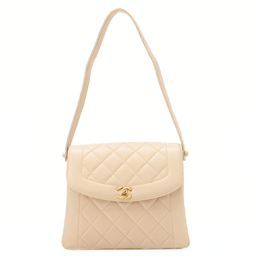 CHANEL シャネル ラムスキン マトラッセ ダイアナフラップ ワン 