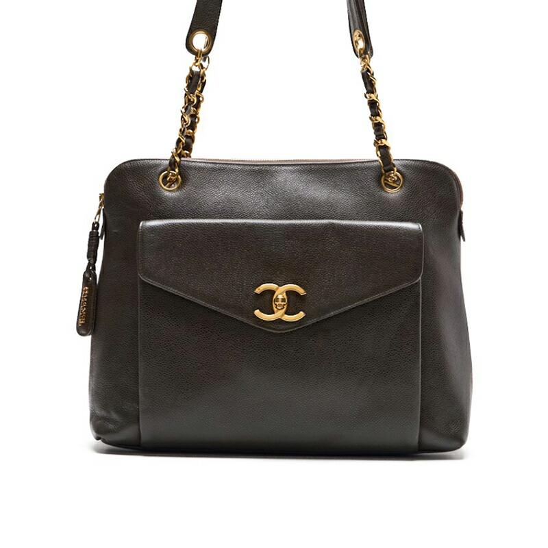 CHANEL シャネル アウトサイドフラップ ダブルチェーン CHANEL シャネル アウトサイドフラップ ダブルチェーン