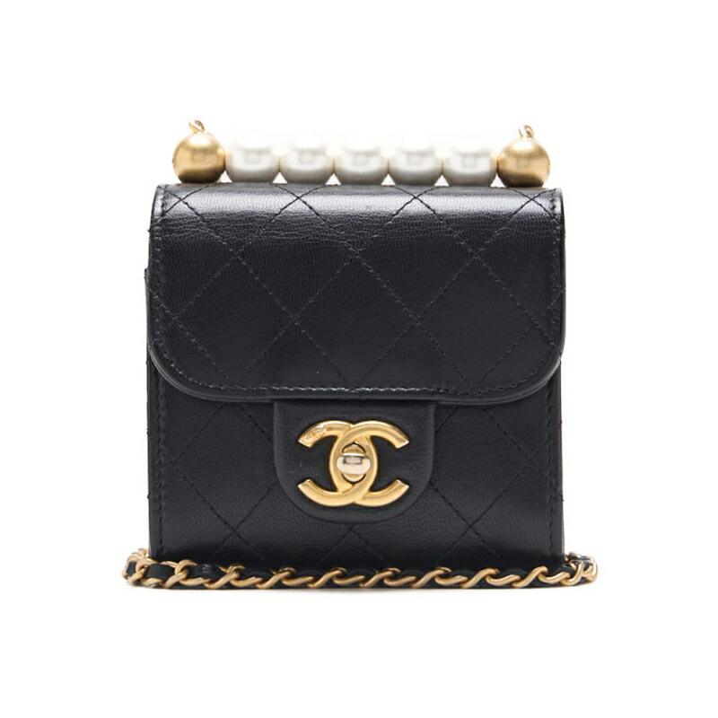 CHANEL シャネル ミニマトラッセ パール チェーンショルダー CHANEL シャネル ミニマトラッセ パール チェーンショルダー