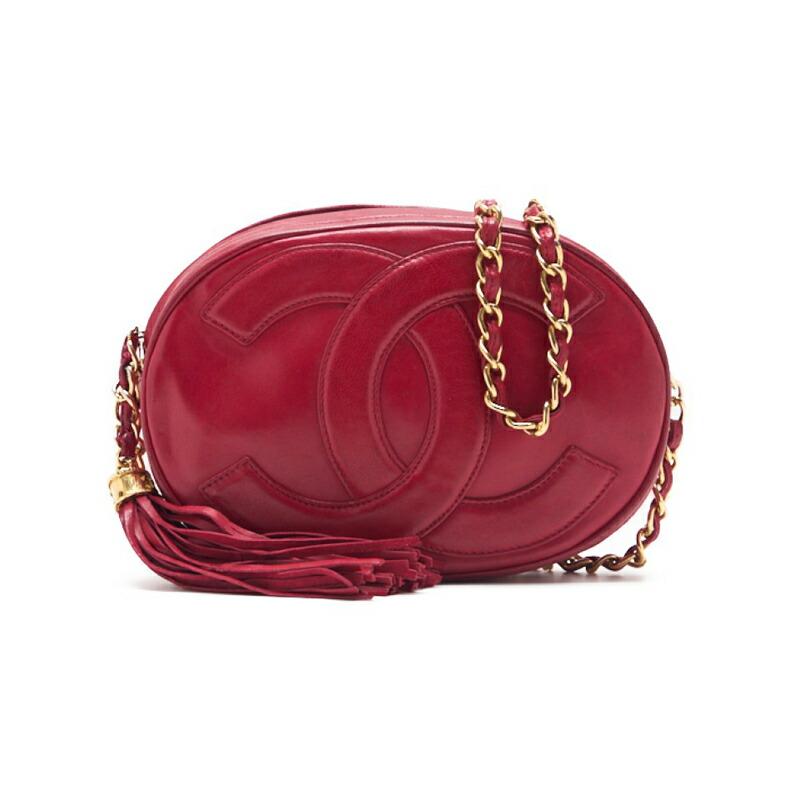CHANEL シャネル ココマーク フリンジ付き チェーンショルダー 