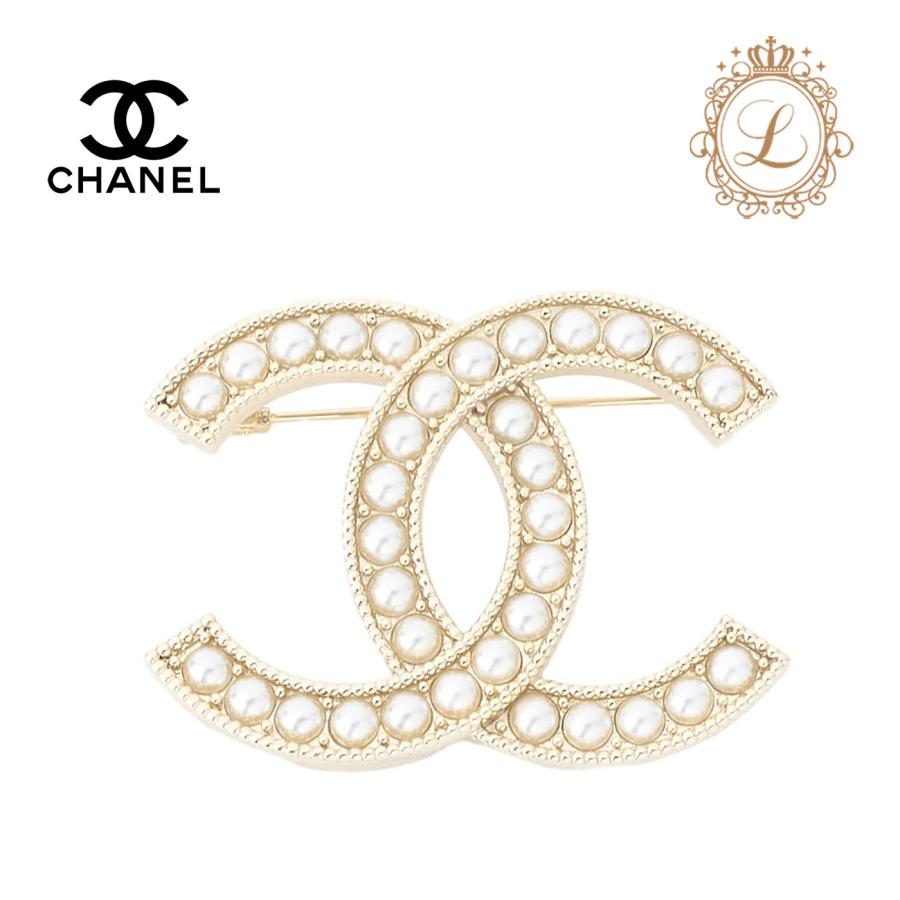 CHANEL シャネル ココマーク パール ブローチ GP（ゴールドメッキ 