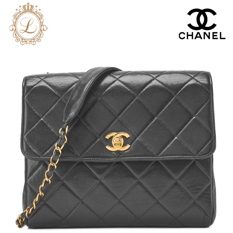 CHANEL シャネル チェーンショルダーバッグ マトラッセ ターンロック