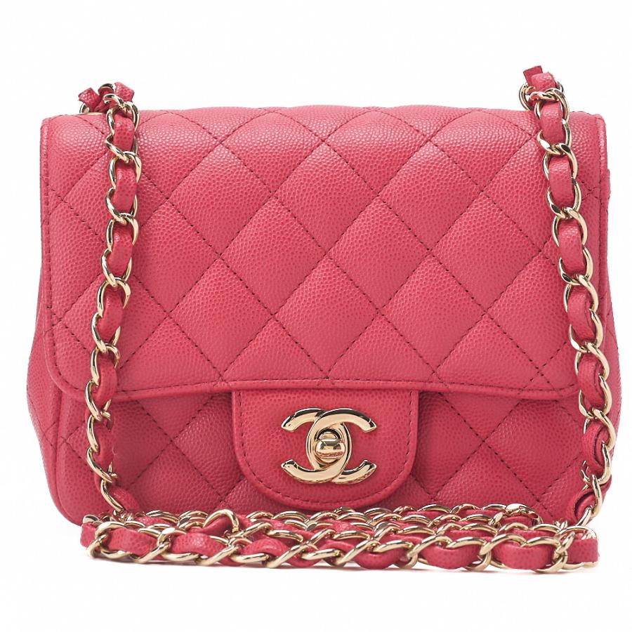 CHANEL シャネル キャビアスキン ミニマトラッセ16cm チェーン