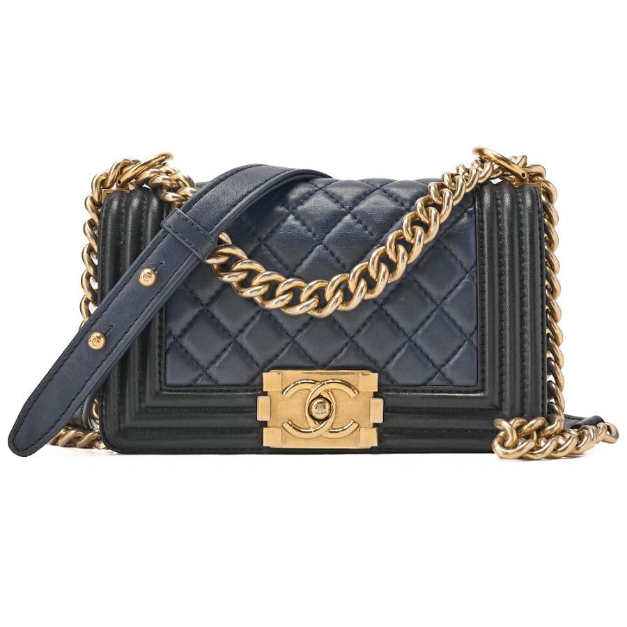 CHANEL シャネル ラムスキン マトラッセ ボーイシャネル20 チェーン 