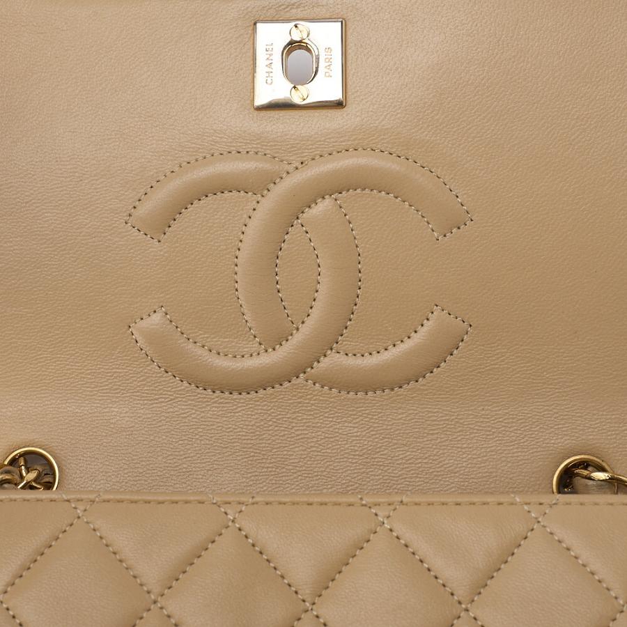 CHANEL シャネル ラムスキン マトラッセ フルフラップ 19cm チェーン 