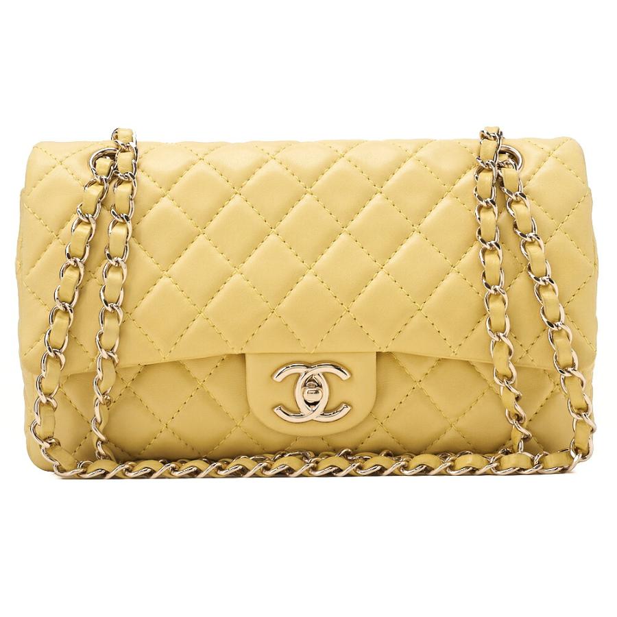 CHANEL シャネル ラムスキン マトラッセ 25cm ダブルフラップ チェーン