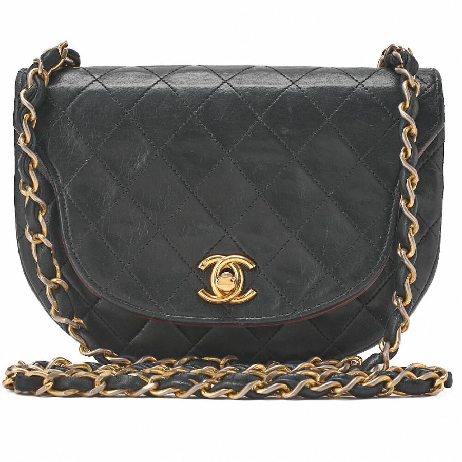 CHANEL シャネル ショルダーバッグ ミニマトラッセ 17cm ラムスキン